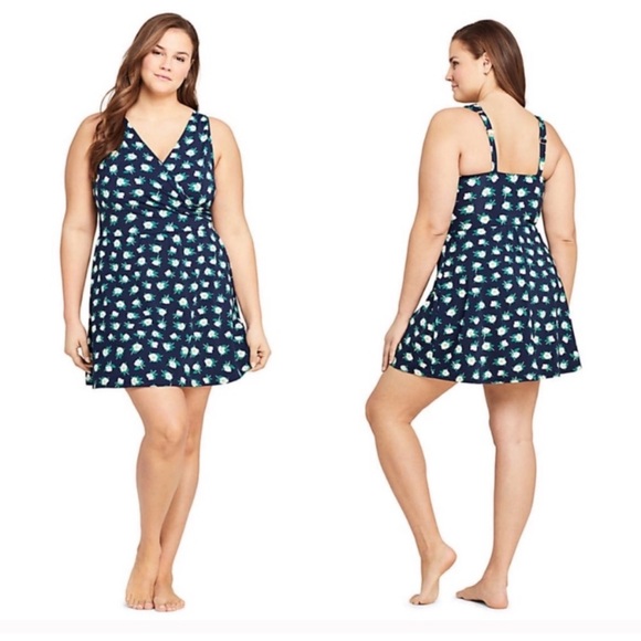 Lands' End Swim Nwt Lands End X Draper James Swim Dress Plus Size